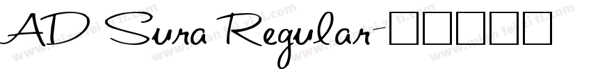 AD Sura Regular字体转换
